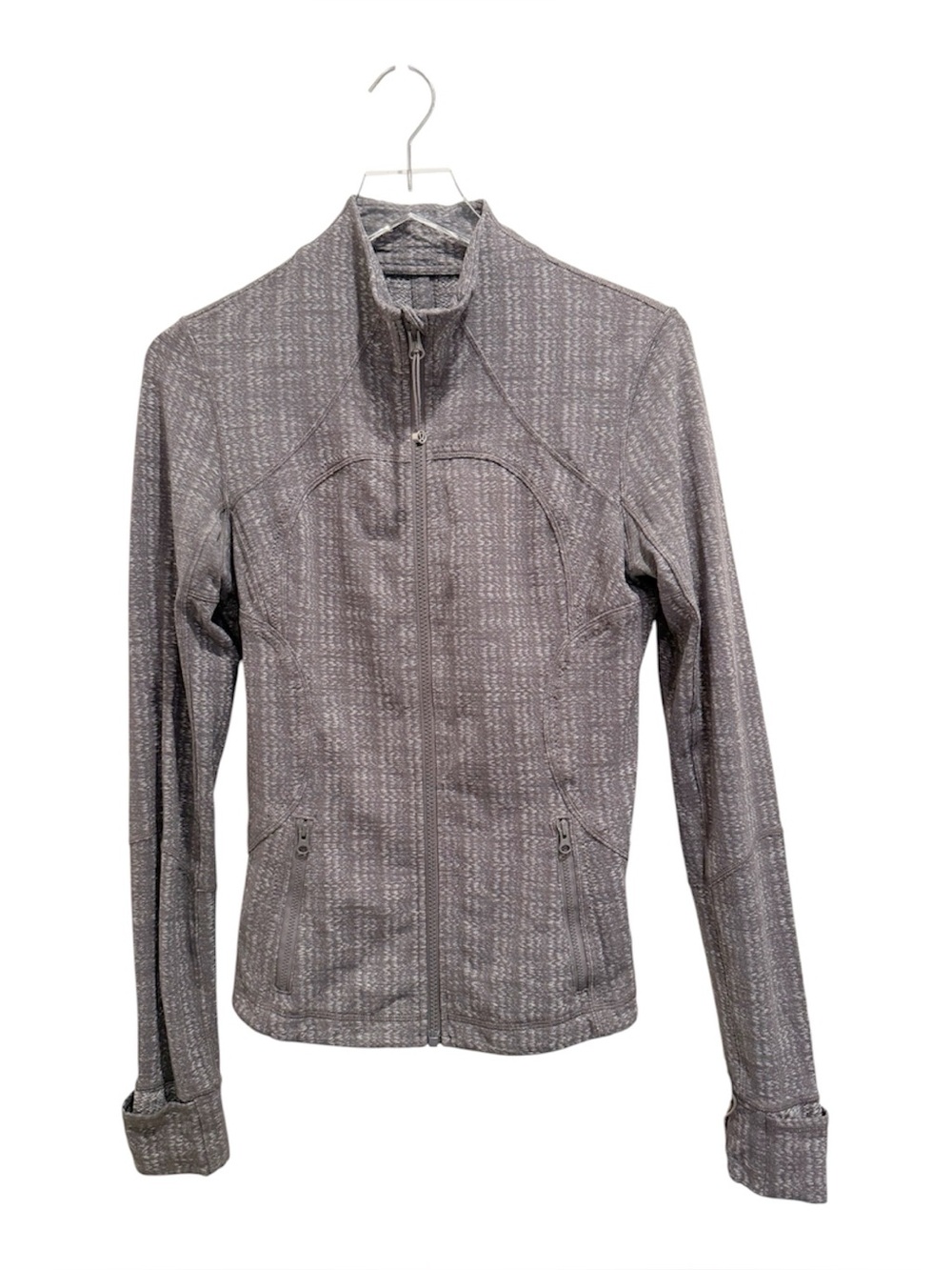 LULULEMON Forme Jacket Cuffins Ziggy Wee October Angel Wing Grey